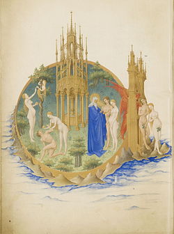 https://upload.wikimedia.org/wikipedia/commons/thumb/1/1a/Folio_25v_-_The_Garden_of_Eden.jpg/250px-Folio_25v_-_The_Garden_of_Eden.jpg